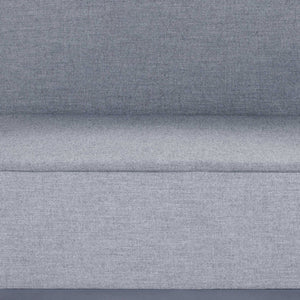 HMS 37 Gray Linen Arm Accent Chair with Modern Design Metal Legs for Home Office Living Room Bedroom or Apartment Use