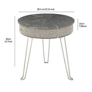 Scandinavian Style Smart Music Coffee Table Multi-Functional Wireless Charging Bluetooth Audio Foldable Small Side Living Room