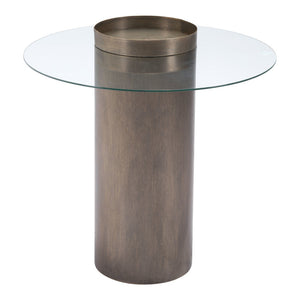 HMS Contemporary Antique Gold End Table Handmade Modern Design Mirrored Finish Wooden Glass Marble for Home School Furniture