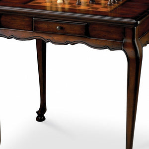 HMS 29 Convertible Square Coffee Table Brown and Dark Brown Wood with Drawer for Living Room Home Furniture