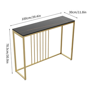 USA FREE SHIPPING Wholesale High Class Marble Console Table Coffee Table Behind Couch for Corridor Entrance