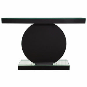 Contemporary Mirrored Glass Console Table Elegant Home Furniture for Entryway