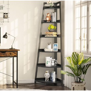 Scandinavian Style Wooden Corner Bookshelf FCJ Design for Home Office Living Room Bedroom School Hotel-Sixth Floor Access
