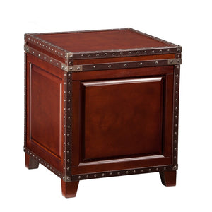 HMS 24\" Rustic Brown End Table Tea Table for Living Room Entry Home Office Dining School Versatile Furniture Set