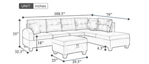 Winforce Morden Style Muebles De Sala Set Furniture Luxury Divano Letto Corner Sofa