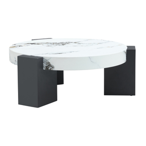 Modern Simple Double-Layer Coffee Table Transparent Gray Glass Top Black MDF L-Shaped Detachable Design Provides Flexible Use