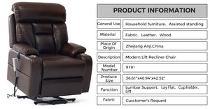Customizable Options Dual Motor Electric Lift Chair Recliner for Home Theater