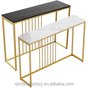 USA FREE SHIPPING Wholesale High Class Marble Console Table Coffee Table Behind Couch for Corridor Entrance