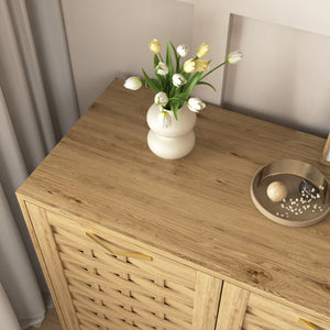 FCJ 3-Door Storage Cabinet for Living Room