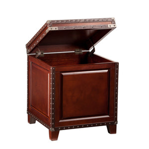 HMS 24\" Rustic Brown End Table Tea Table for Living Room Entry Home Office Dining School Versatile Furniture Set