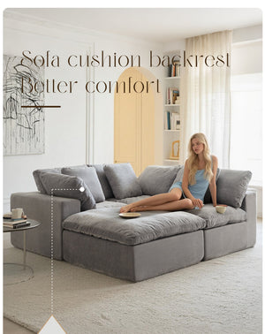Luxury Comfortable Lounge Compressed Sofas US Drop Shipping Compression Sofas L Shaped Modern Vacuum Compressed Sofas