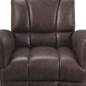 HMS 35 Brown Top Grain Leather Patchwork Club Chair for Living Room