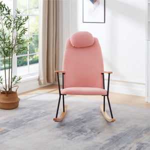 Modern Comfortable Upholstered Rocking Side Chairs for Home Office Bar Children's Bedrooms Living Rooms by FCJ