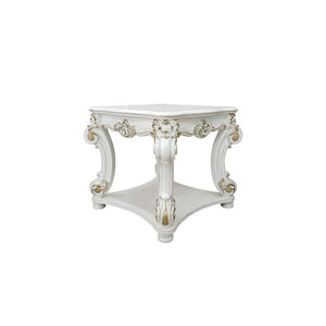 26\" Antique Pearl HMS Manufactured Wood Square End Table Console Tables Product