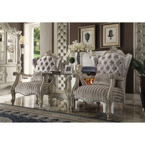HMS 34\" Living Room Arm Chair in Golden Brown and Chocolate Velvet Tufted Design with Matching Toss Pillow
