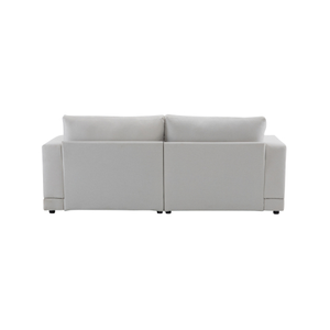 81" Navy Blue Modern Square Arm Loveseat Set with Soft Velvet Upholstery Deep Cushions Sturdy Legs for Living Room Bedroom