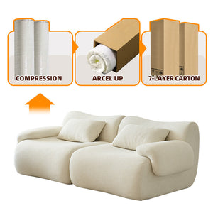 Vacuum Package Modular Foam Compressed Sofa Empty Modern Roll Sponge Compressed Sofa US Drop Shipping Furniture Compressed Sofa