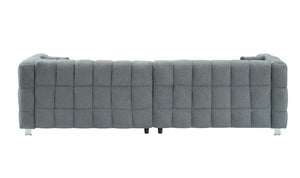 Free Shipping 102-Inch Pink Teddy Fleece Sofa for Living Room, Bedroom, or Apartment - Includes Two Chic Throw Pillows