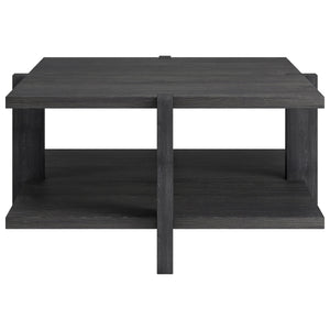 HMS 35 Convertible Gray Square Coffee Table with Shelf for Tea Living Room Furniture with Storage Home Furniture