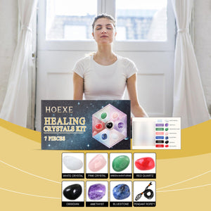 Hoexe Rolling Stone Home Living Room Bedroom Interior Decoration Crystal Set