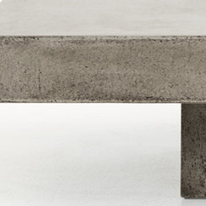 HMS 43\" Gray and Dark Gray Concrete Square Block Coffee Table