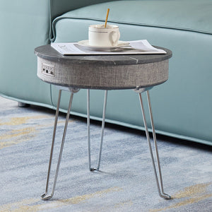 Scandinavian Style Smart Music Coffee Table Multi-Functional Wireless Charging Bluetooth Audio Foldable Small Side Living Room
