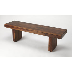 HMS Modern Chunky Solid Wood Coffee Table Bench