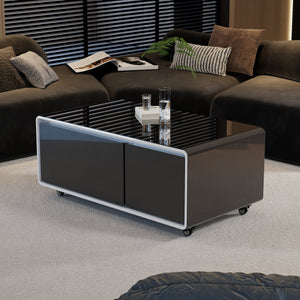 Multifunctional Home Smart Furniture Coffee Table Fridge Mini Refrigerator with Wireless Charging Smart Coffee Table