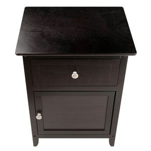 Eugene Espresso Accent Table for Living Room Cabinets