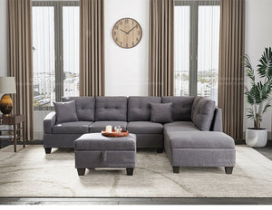Winforce Morden Style Muebles De Sala Set Furniture Luxury Divano Letto Corner Sofa