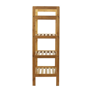 4-Tier Natural Bamboo Shoe Rack