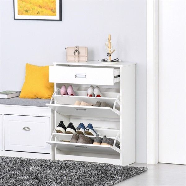 3-Drawer Shoe Rack Cabinet for Convenient Organization