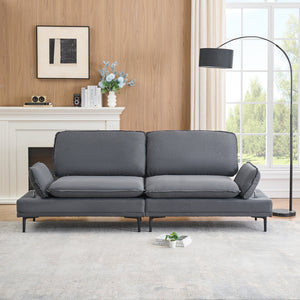 Elegant and Rustic in 89   Inches of Cotton and Linen,sofa Custom-made for Apartments, Living Rooms and Offices