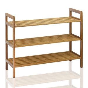 3-Tier Natural Bamboo Shoe Rack