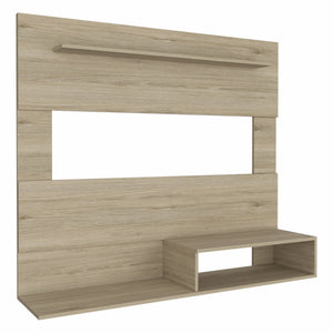 HMS 55 Light Pine Open Shelving TV Stand Elegant Entertainment Center with Open Storage