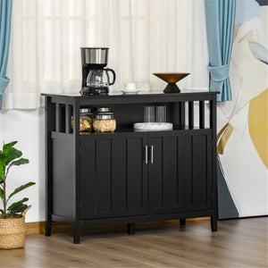 Black Kitchen Cabinet Stylish Display & China Cabinet