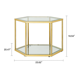 China Town Furniture Combination Honeycomb Ss Center Coffee Side Tea Table Manufacturer China Wholesale Side Table Set of 4