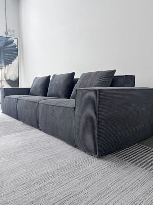 Modern Vacuum Compressed Sofa Tofu Height Density Sponge Modular Sofa for Living Room Cord Sofa
