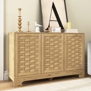 FCJ 3-Door Storage Cabinet for Living Room