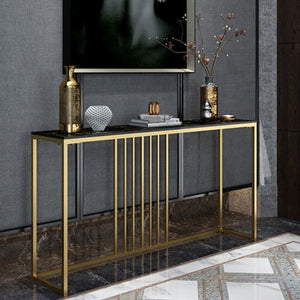 USA FREE SHIPPING Wholesale High Class Marble Console Table Coffee Table Behind Couch for Corridor Entrance
