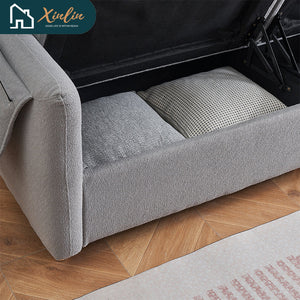 Free Shipping US Warehouse Comfortable Multi-Functional Velvet Sofa Modern Leisure Design American Style Living Room Storage