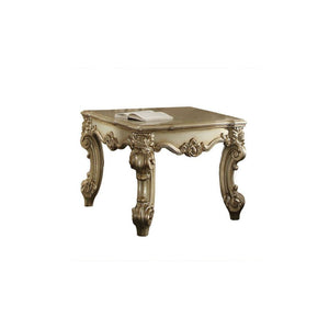 HMS 26\" Gold Patina Manufactured Wood Square End Table Elegant Coffee Tables with Unique Style