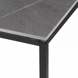 US Free Shipping Modern Living Room Center Furniture Coffee Table Marble Pattern Tea Table with Open Storage