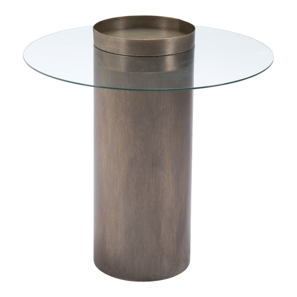 HMS Contemporary Antique Gold End Table Handmade Modern Design Mirrored Finish Wooden Glass Marble for Home School Furniture