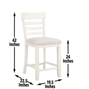 FCJ Hyland Brown Counter Chair for Living Room