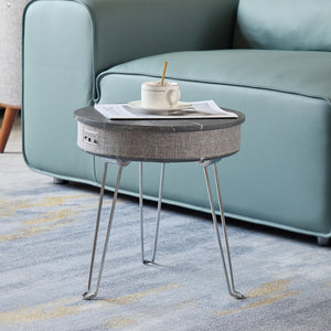 Scandinavian Style Smart Music Coffee Table Multi-Functional Wireless Charging Bluetooth Audio Foldable Small Side Living Room