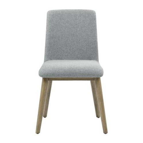 FCJ Vida Gray Polyester Side Chair for Living Room