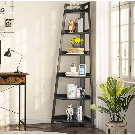 Scandinavian Style Wooden Corner Bookshelf FCJ Design for Home Office Living Room Bedroom School Hotel-Sixth Floor Access