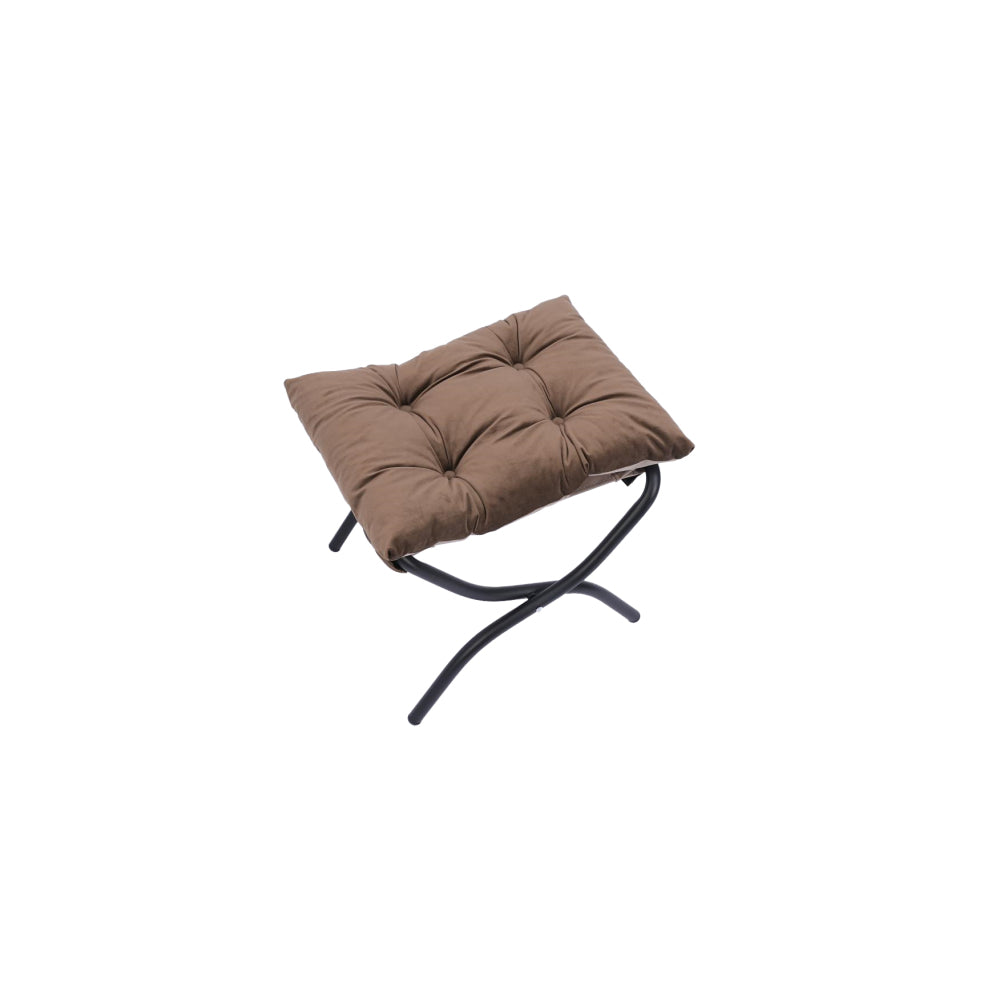 Living Room Chairs Modern Cotton Fabric Lazy Chair, Accent Contemporary Lounge Chair, Single Steel Frame Leisure Sofa Chair