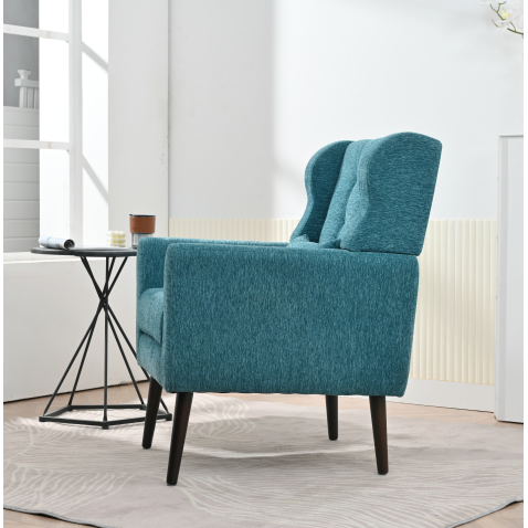 Modern Reclining Leather Armchair for Home Office & Indoor Use FCJ Accent Chair with Upholstery for Living Room & Bedroom